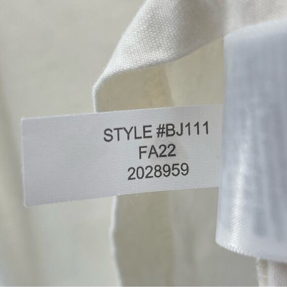 J. Crew 100% Cotton Ruched Ruffled Neckline Soft Flowy Short Sleeve Shirt Size M - Picture 9 of 9